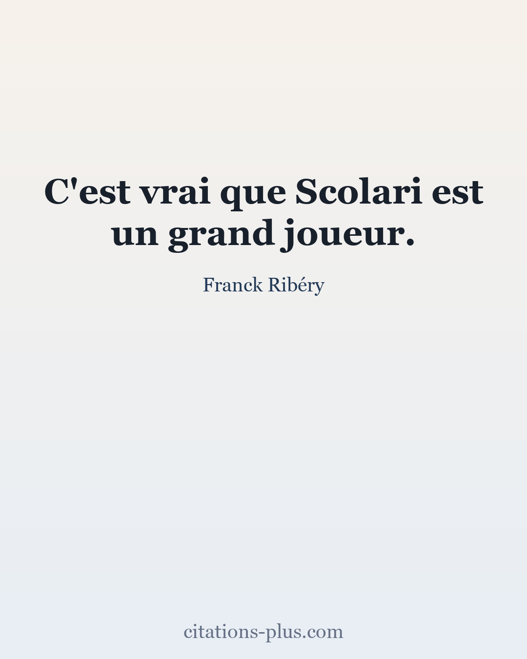 Carte Premium clair — Franck Ribéry