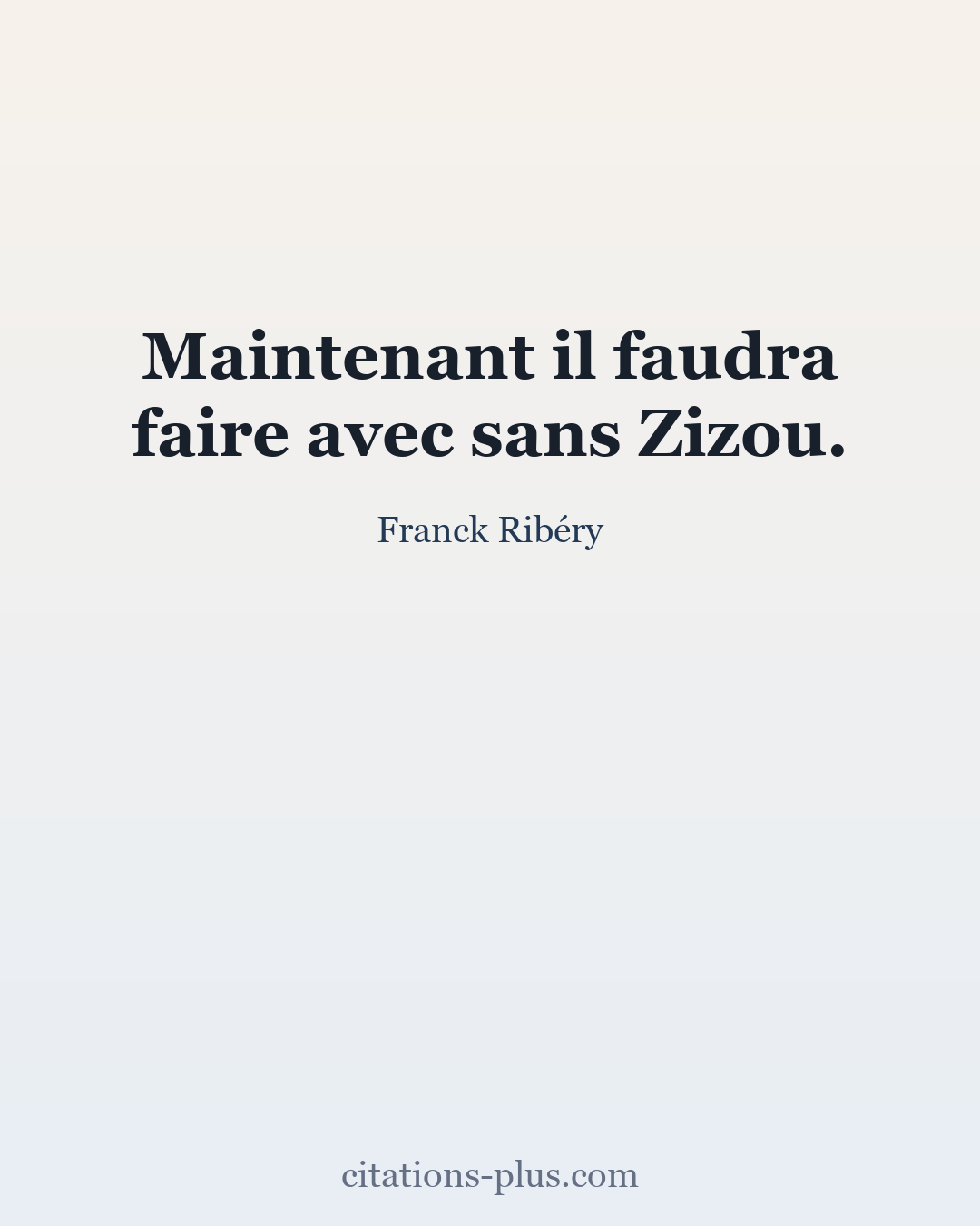 Carte Premium clair — Franck Ribéry