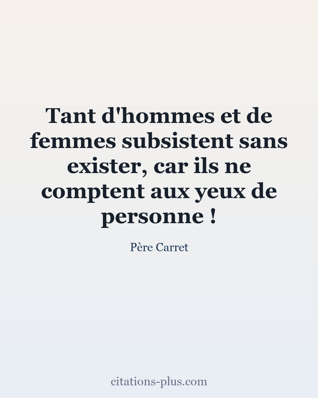 Carte Premium clair — Père Carret