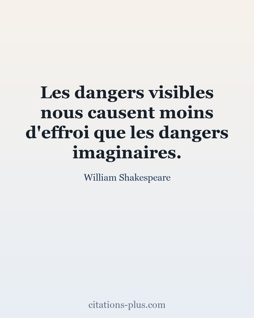 Carte Premium clair — William Shakespeare