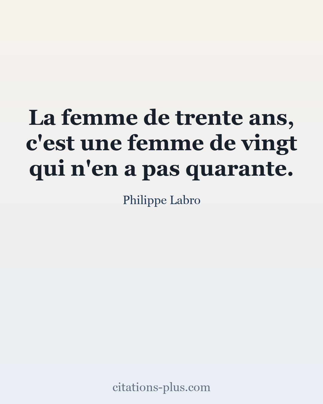 Carte Premium clair — Philippe Labro