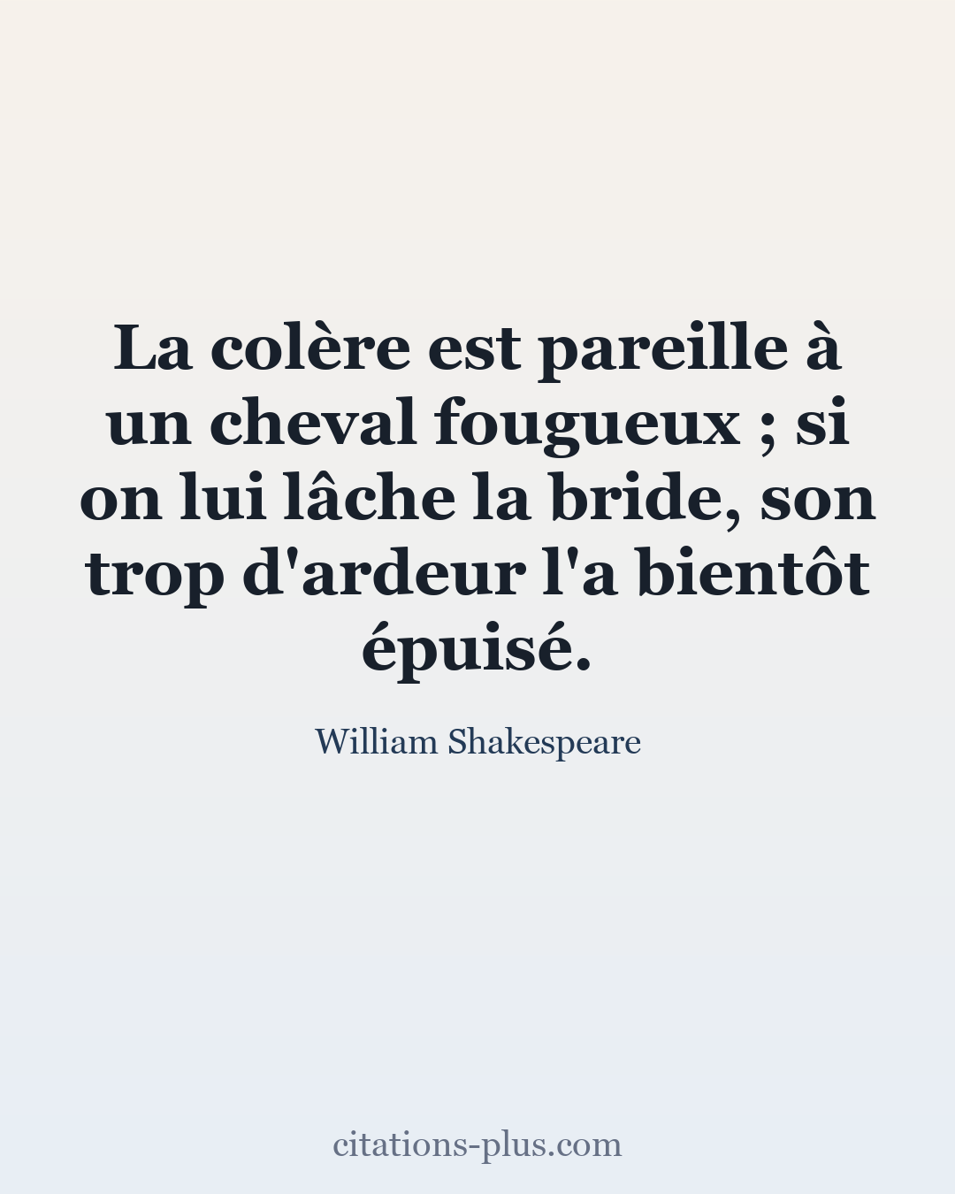 Carte Premium clair — William Shakespeare