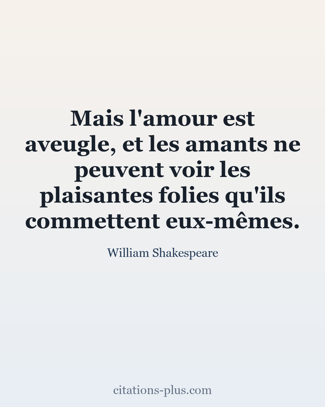 Carte Premium clair — William Shakespeare