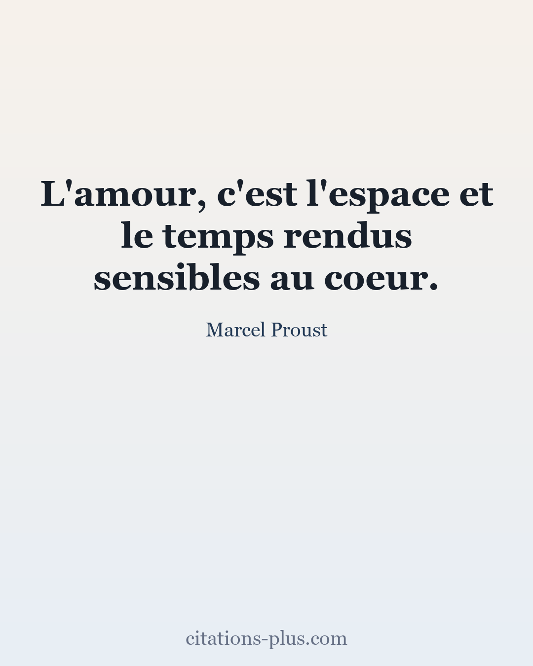 Carte Premium clair — Marcel Proust