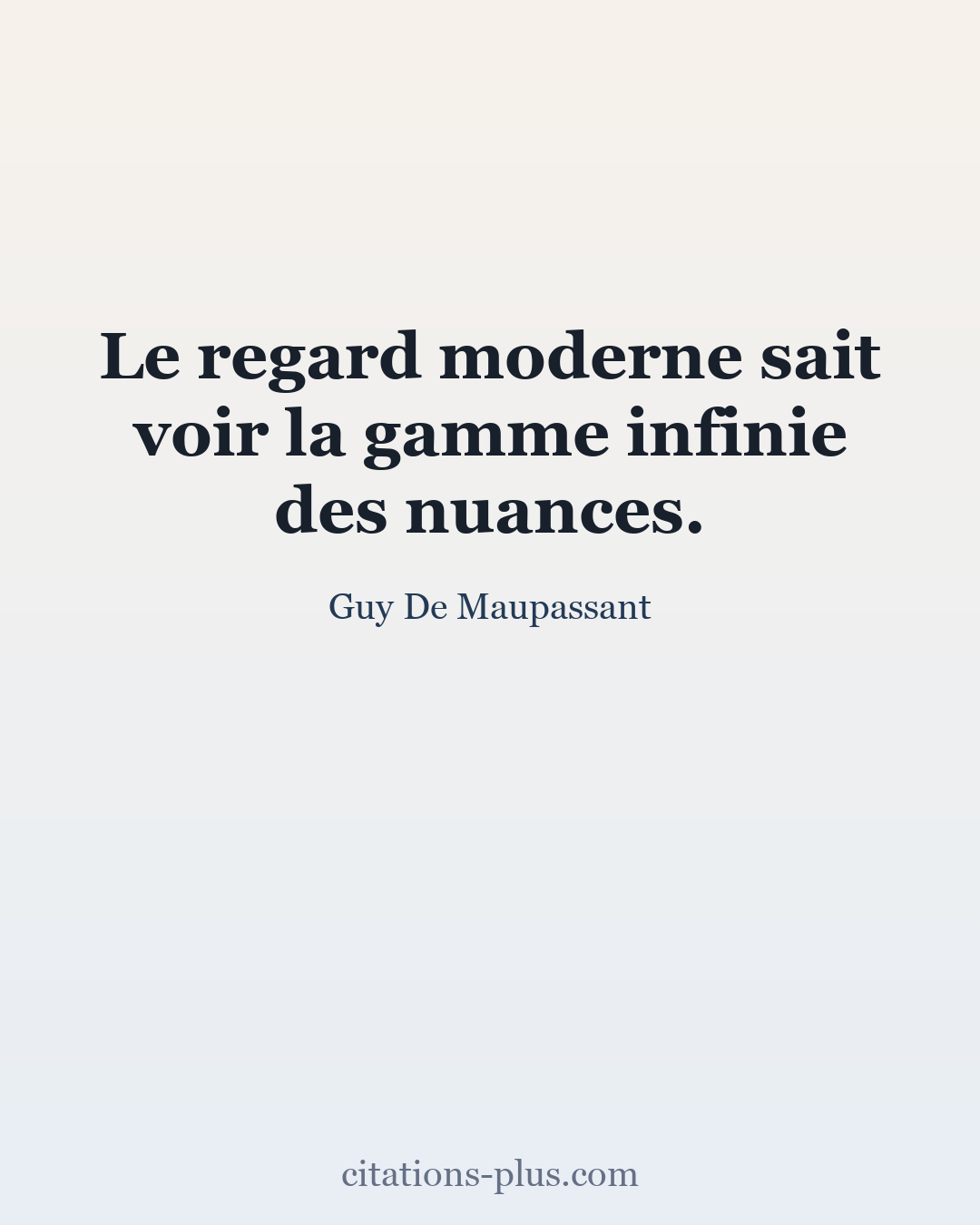 Carte Premium clair — Guy De Maupassant