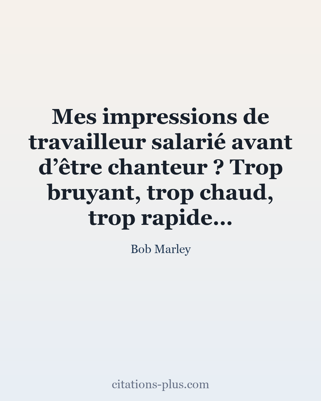 Carte Premium clair — Bob Marley