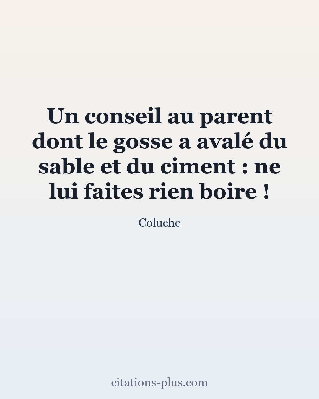 Carte Premium clair — Coluche