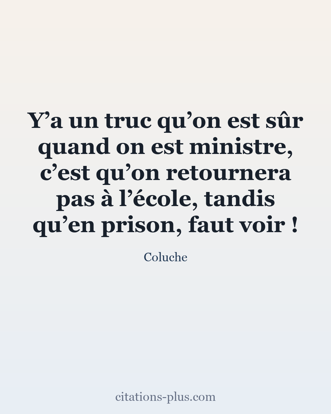 Carte Premium clair — Coluche