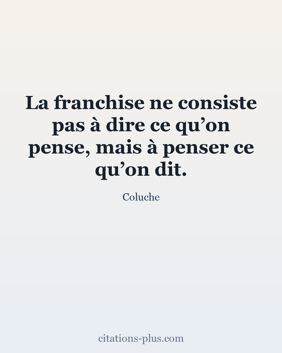Carte Premium clair — Coluche