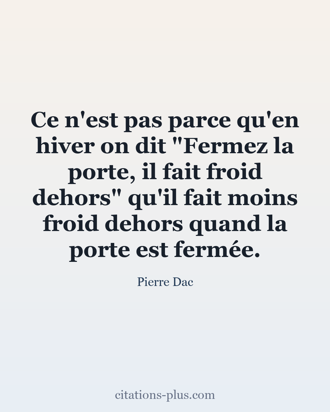 Carte Premium clair — Pierre Dac