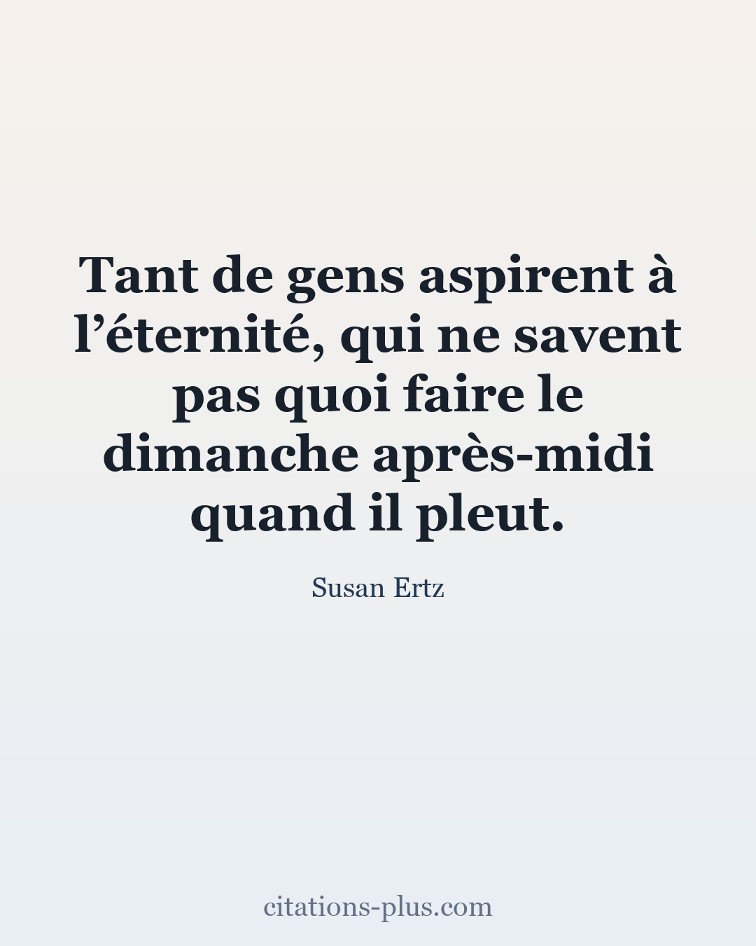 Carte Premium clair — Susan Ertz