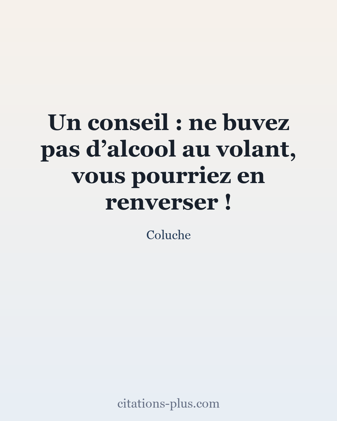 Carte Premium clair — Coluche