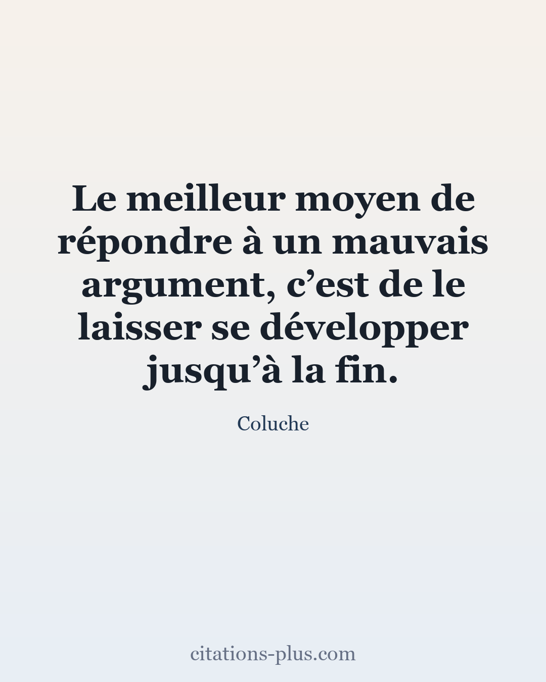 Carte Premium clair — Coluche