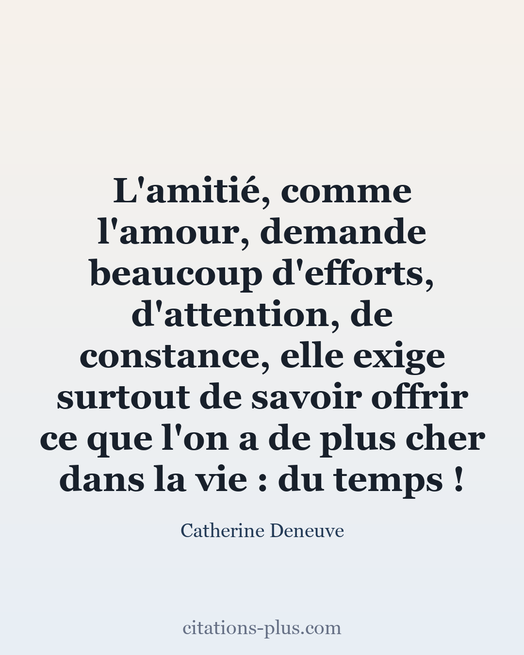 Carte Premium clair — Catherine Deneuve