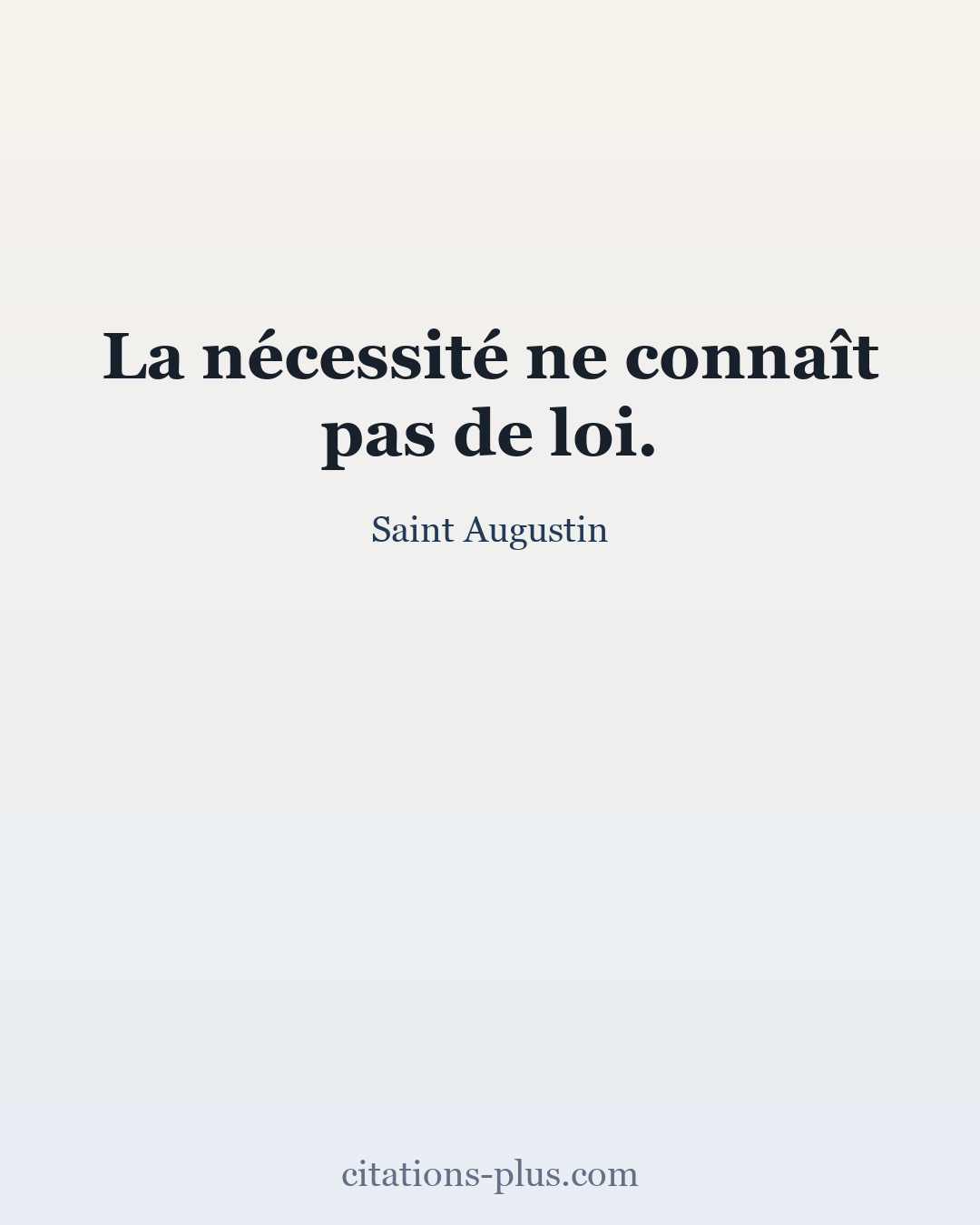 Carte Premium clair — Saint Augustin