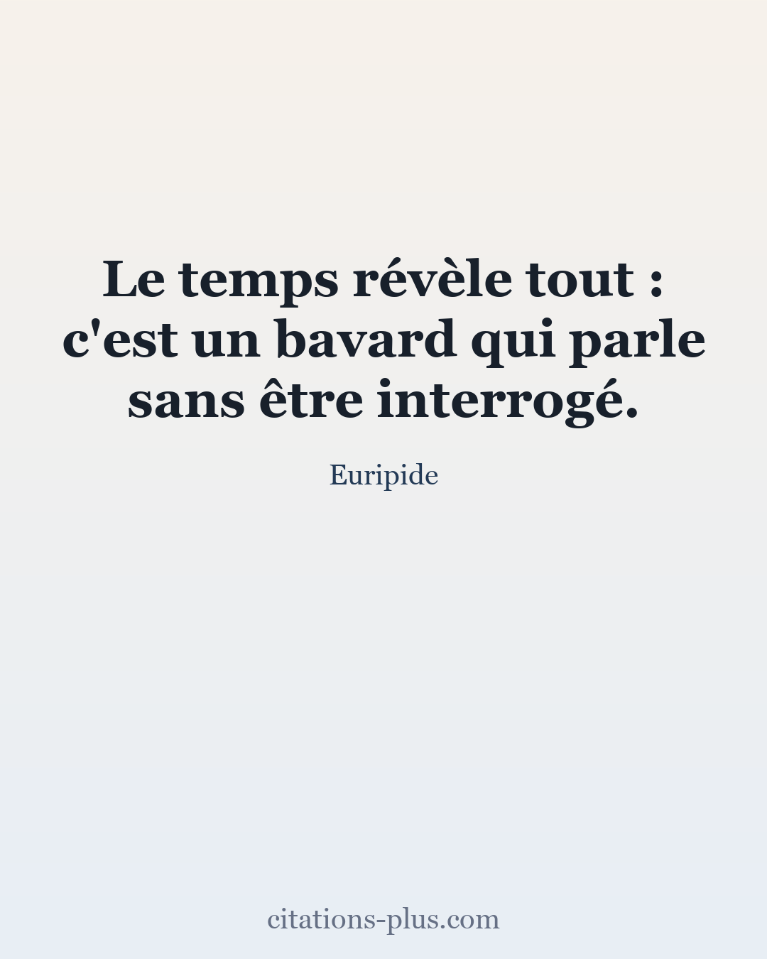 Carte Premium clair — Euripide