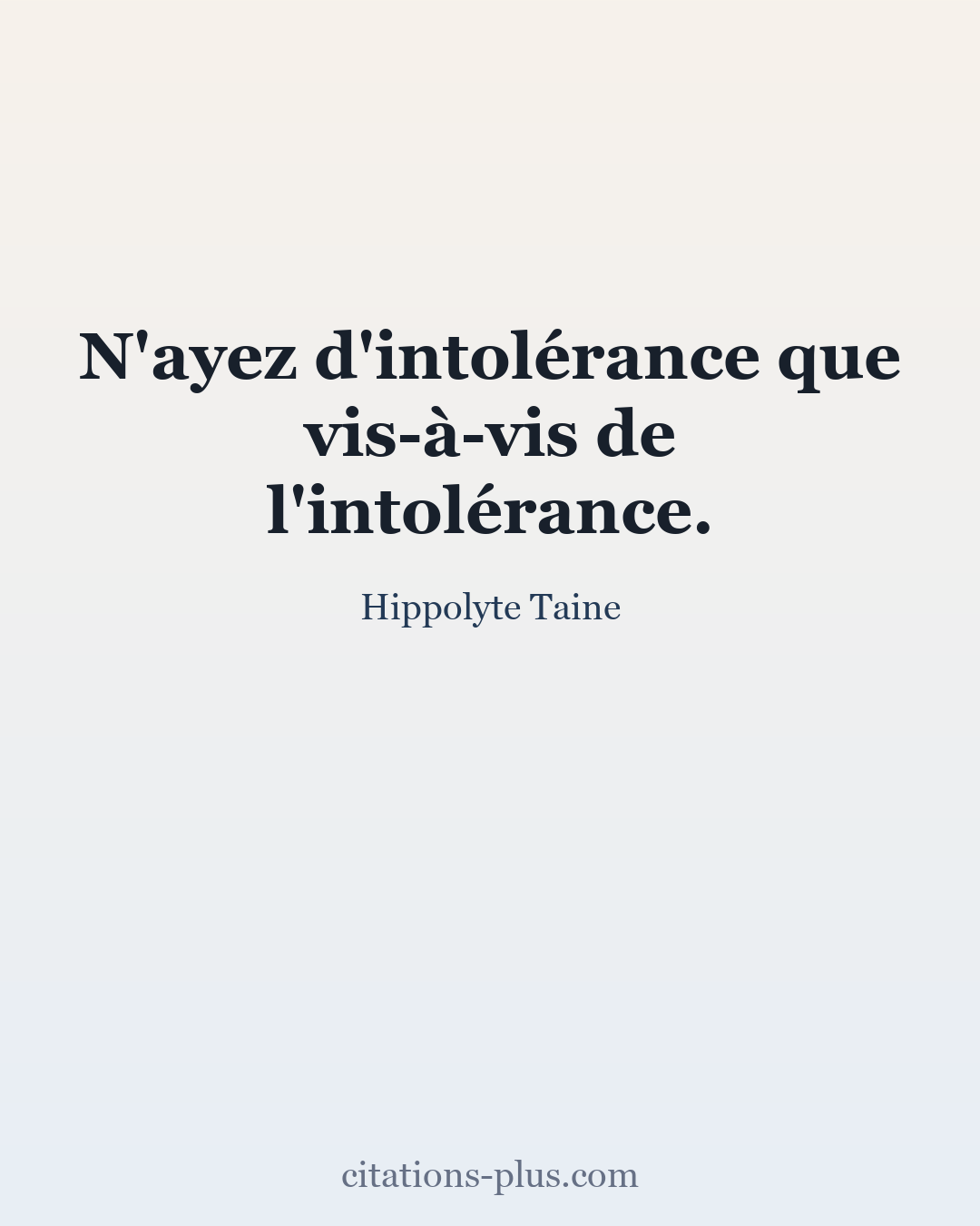 Carte Premium clair — Hippolyte Taine