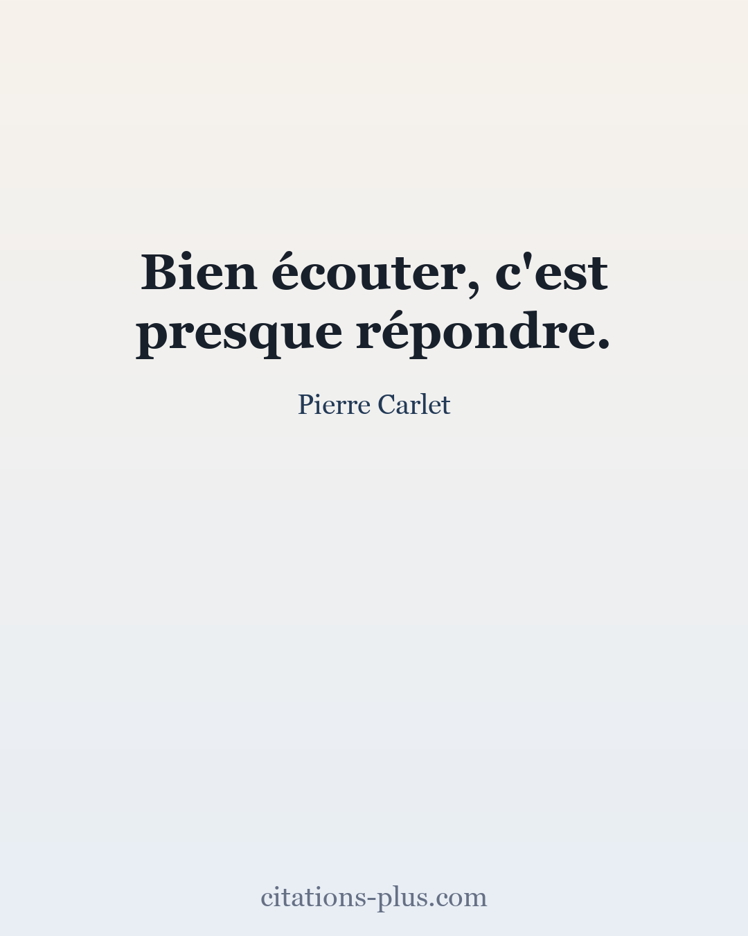 Carte Premium clair — Pierre Carlet