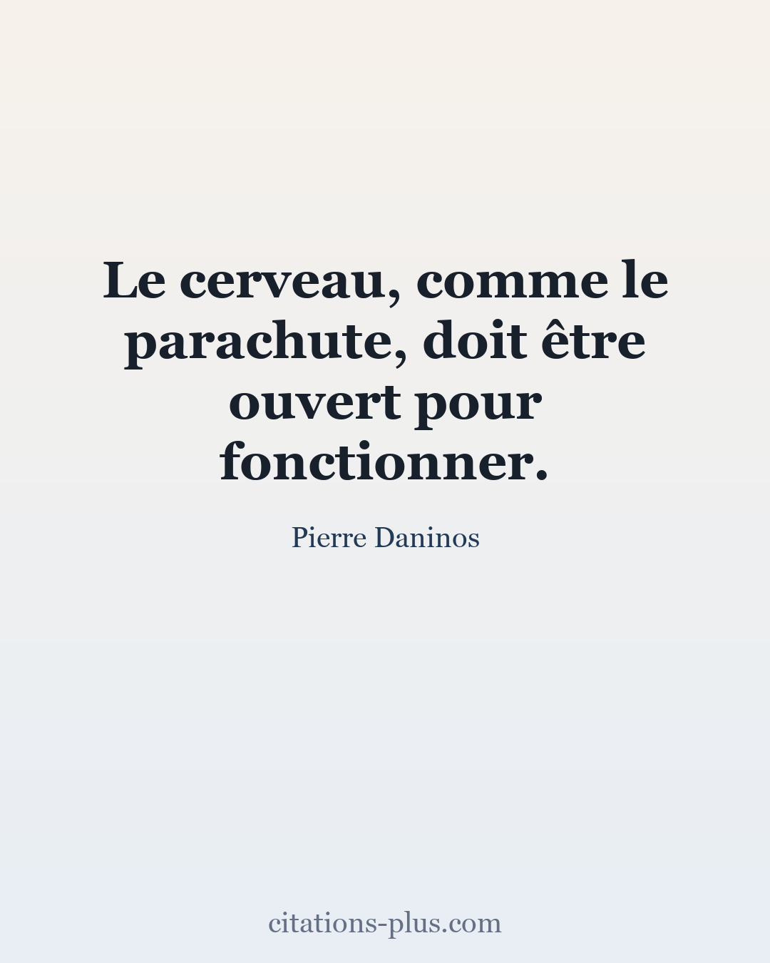 Carte Premium clair — Pierre Daninos