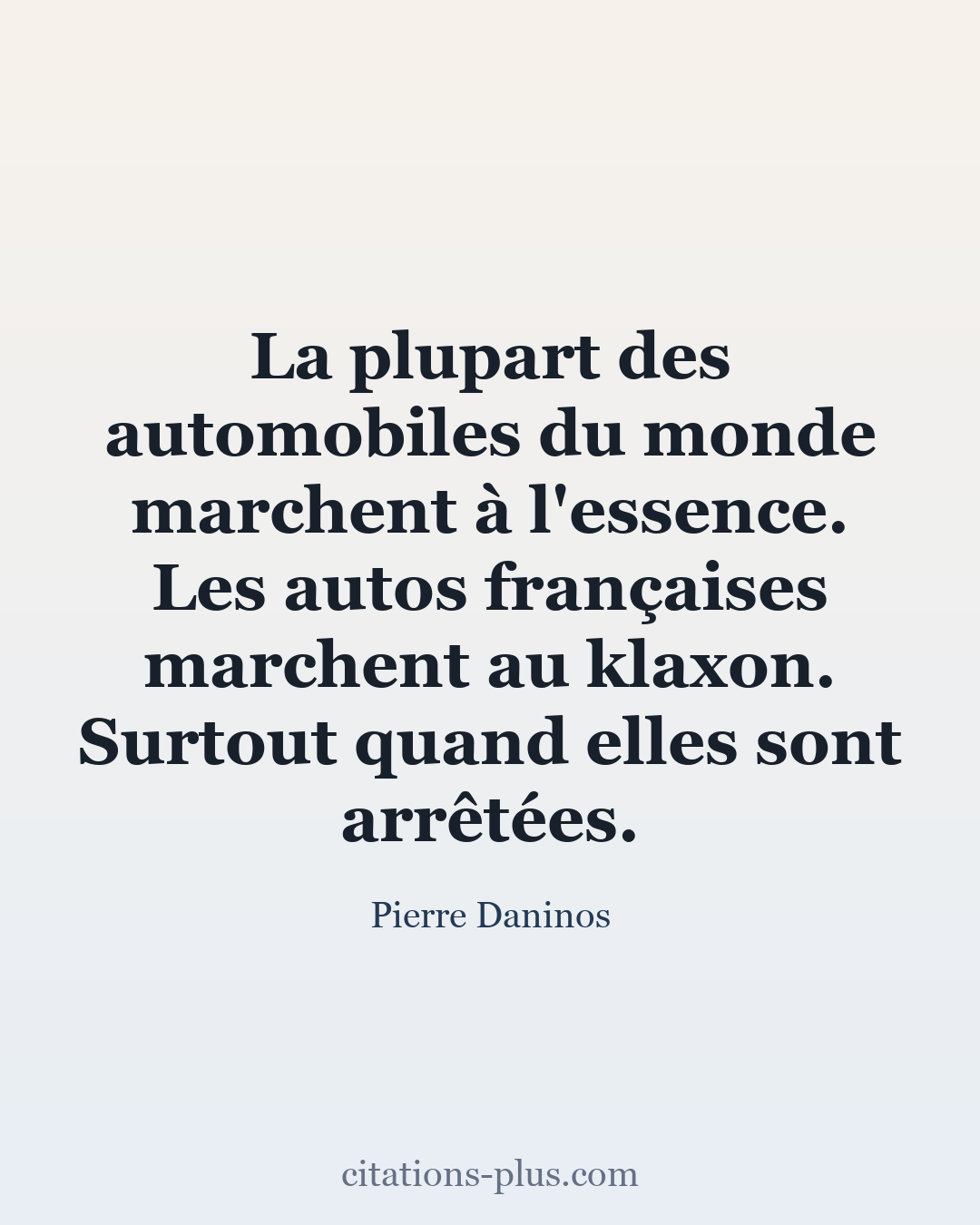Carte Premium clair — Pierre Daninos