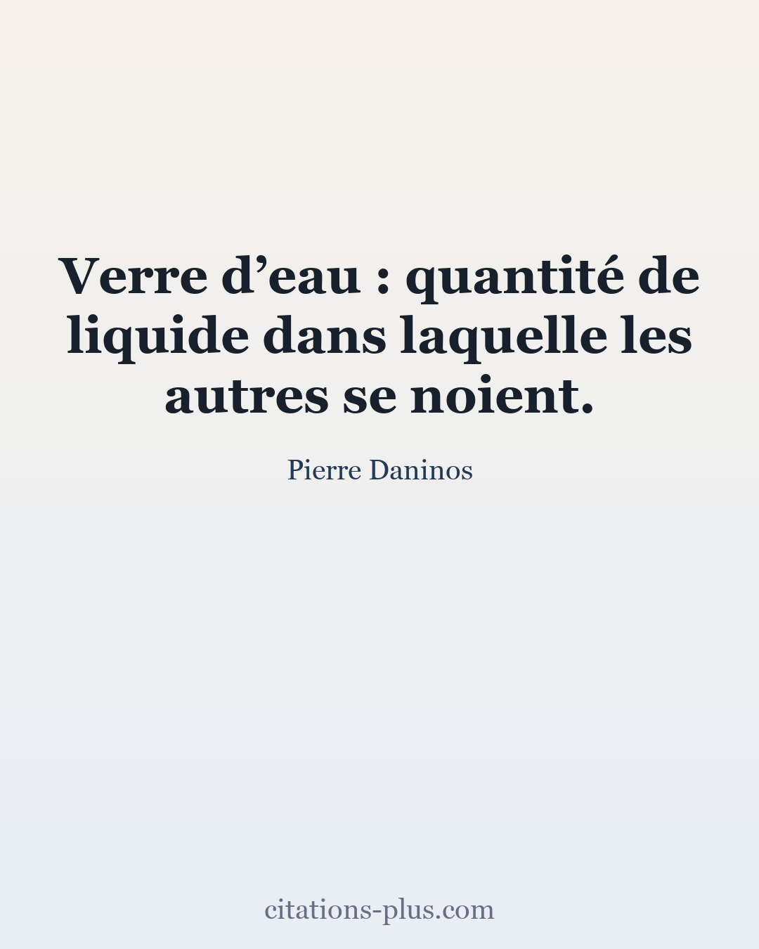 Carte Premium clair — Pierre Daninos