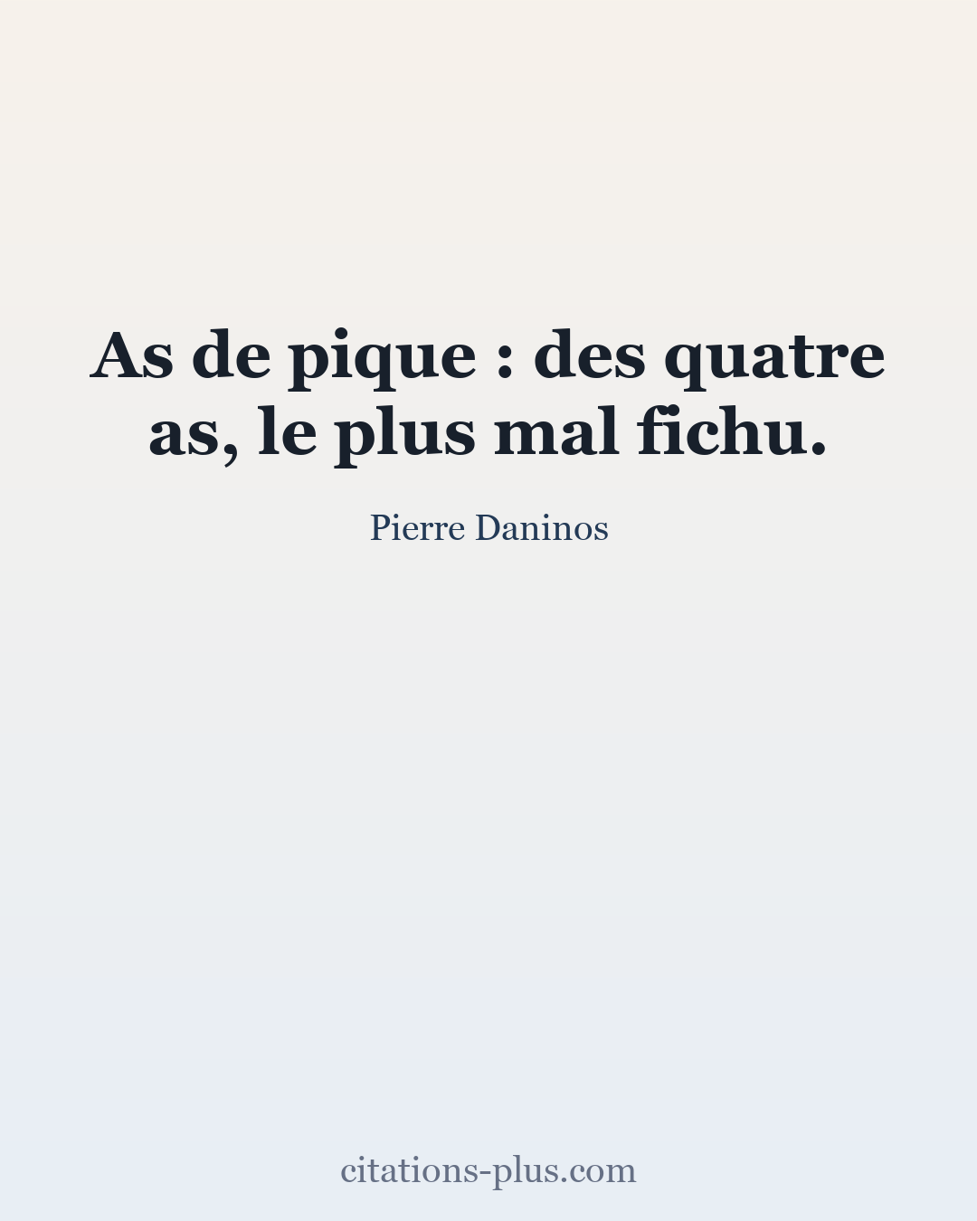 Carte Premium clair — Pierre Daninos