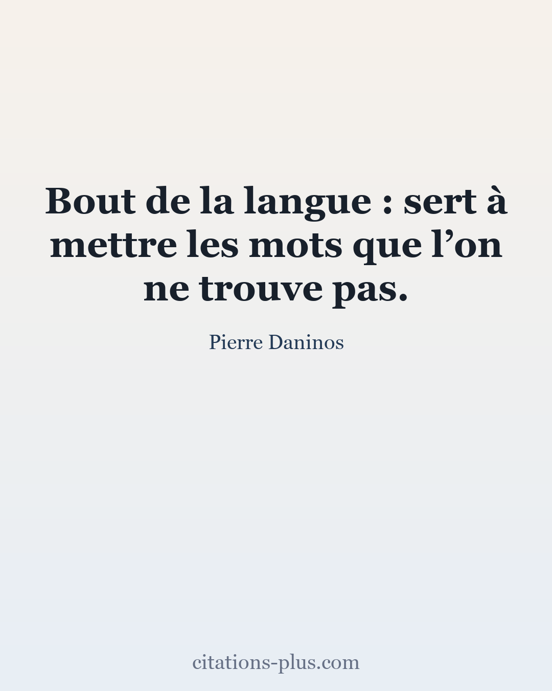 Carte Premium clair — Pierre Daninos