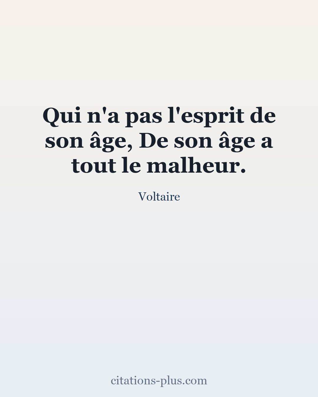 Carte Premium clair — Voltaire