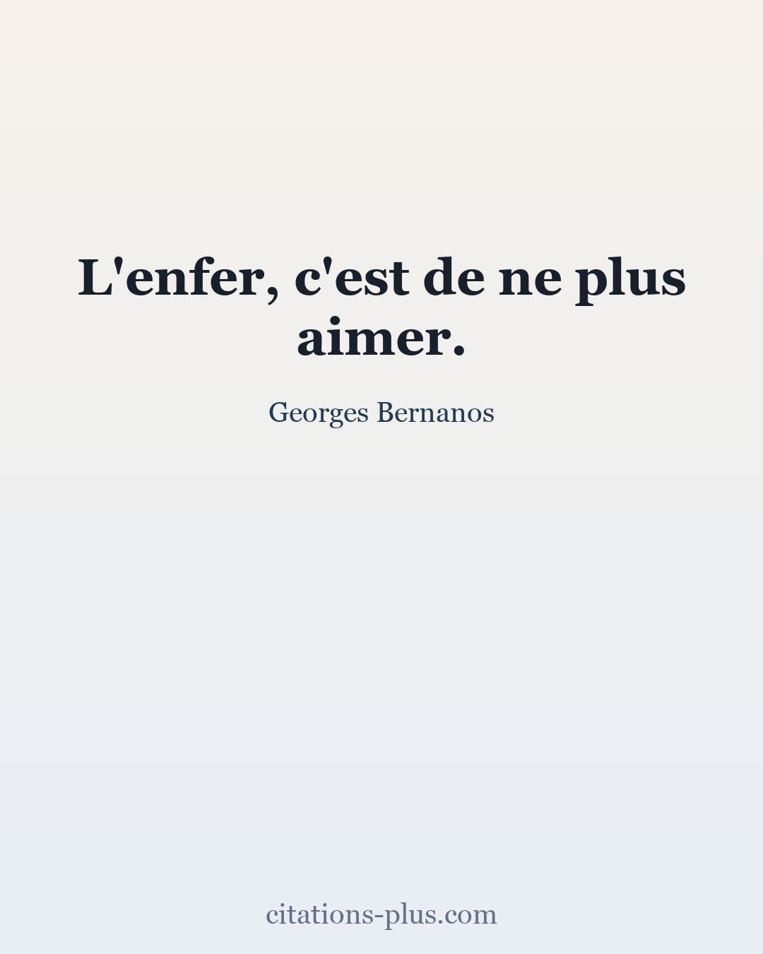 Carte Premium clair — Georges Bernanos