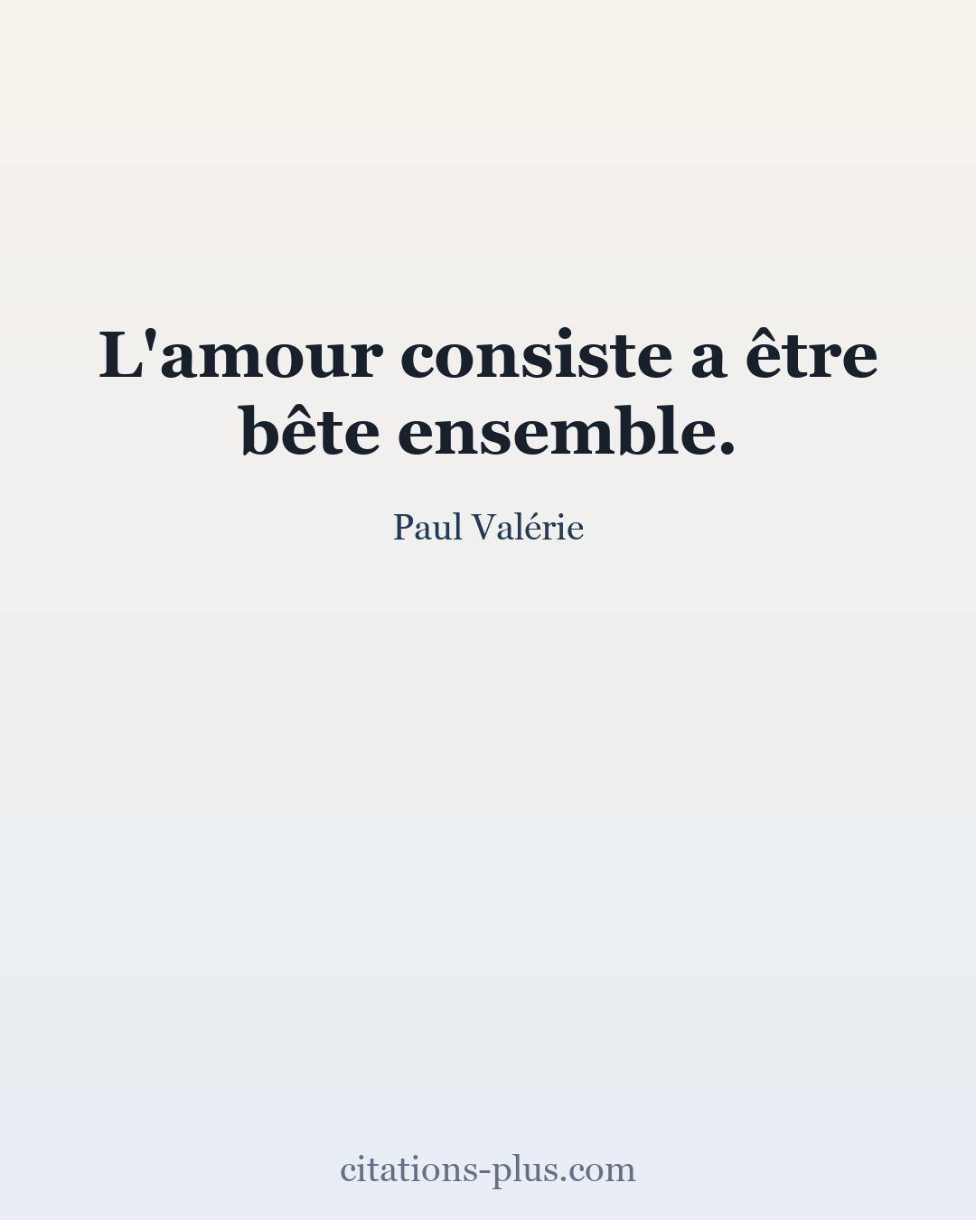 Carte Premium clair — Paul Valéry