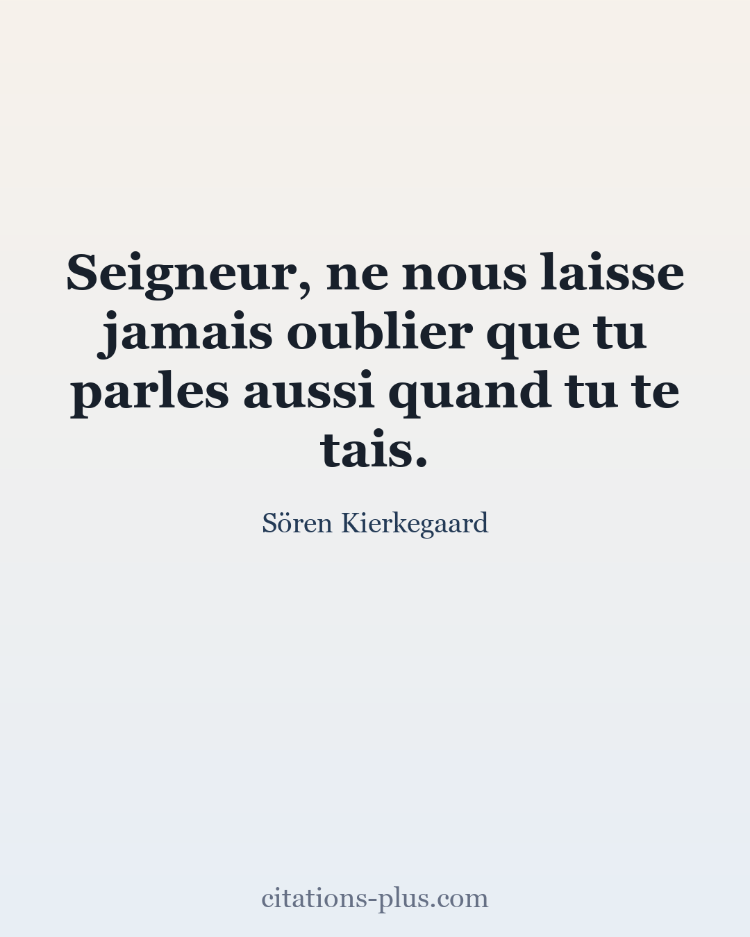 Carte Premium clair — Sören Kierkegaard