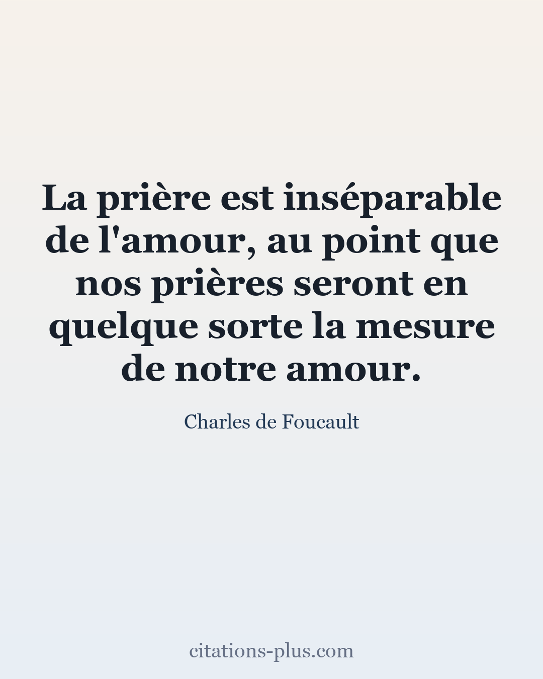 Carte Premium clair — Charles de Foucault