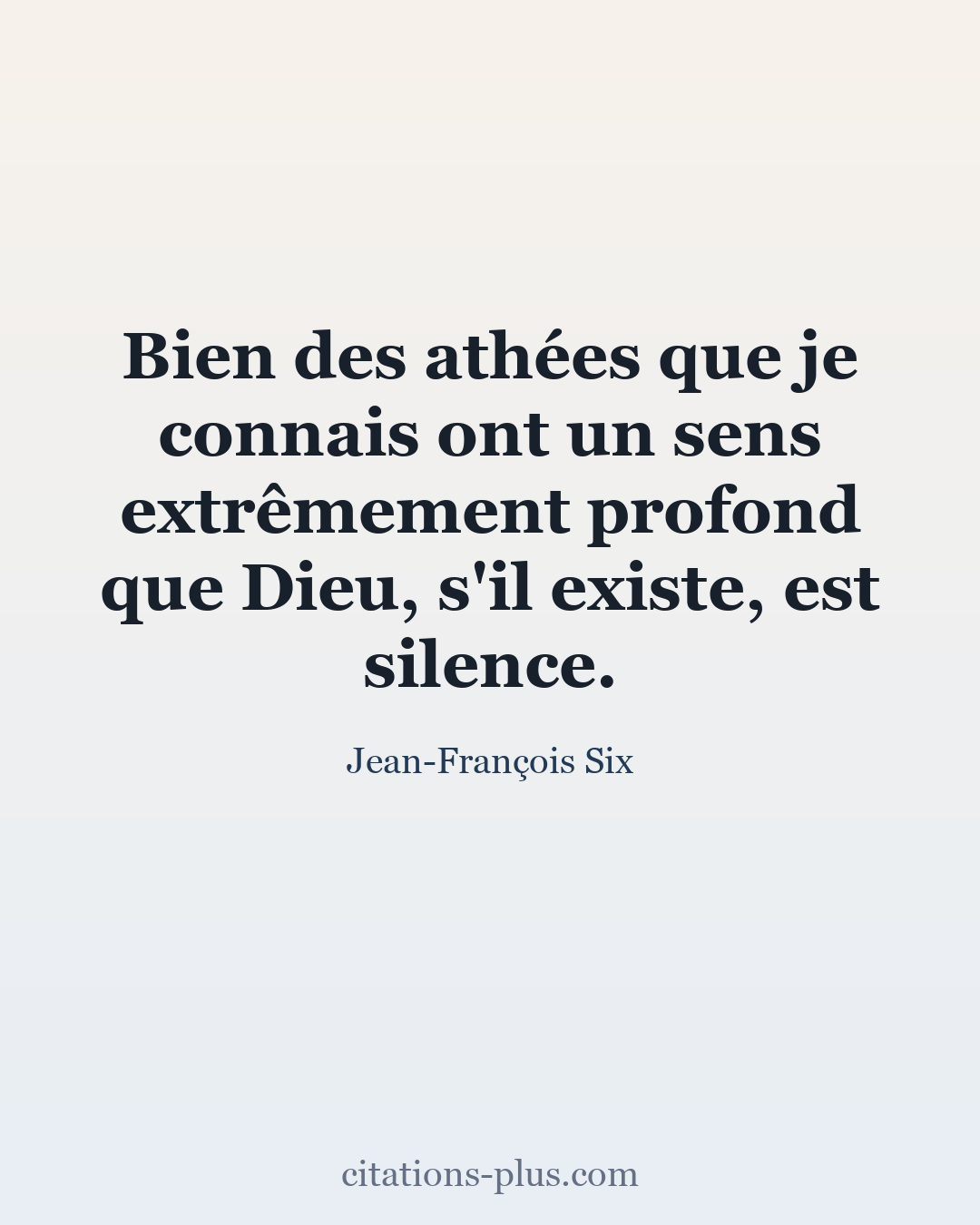 Carte Premium clair — Jean-François Six