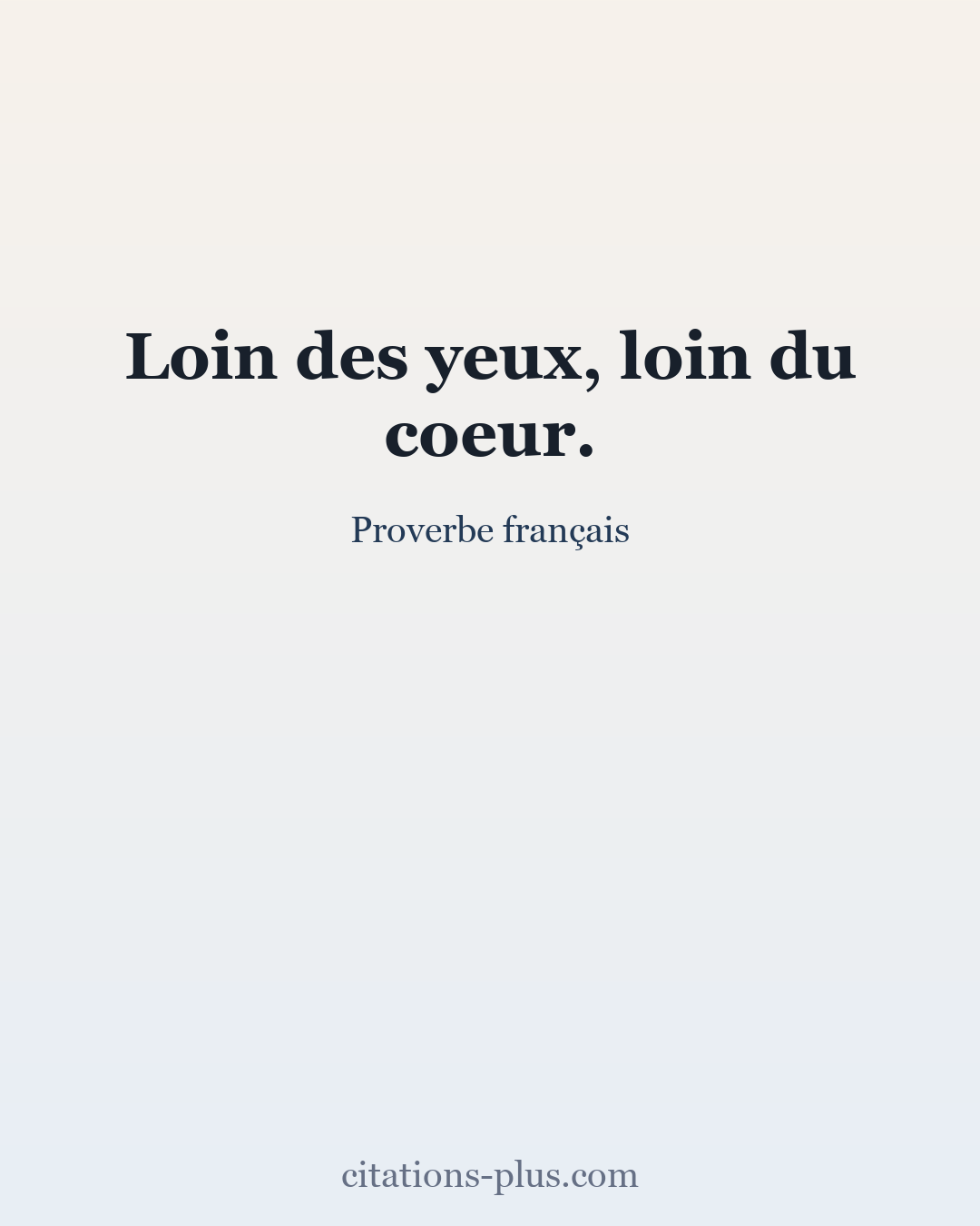 Carte Premium clair — Proverbe français
