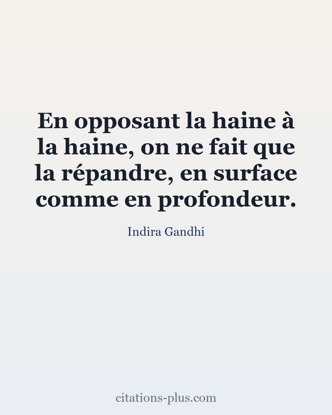 Carte Premium clair — Gandhi