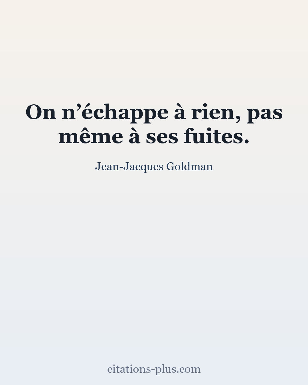 Carte Premium clair — Jean-Jacques Goldman