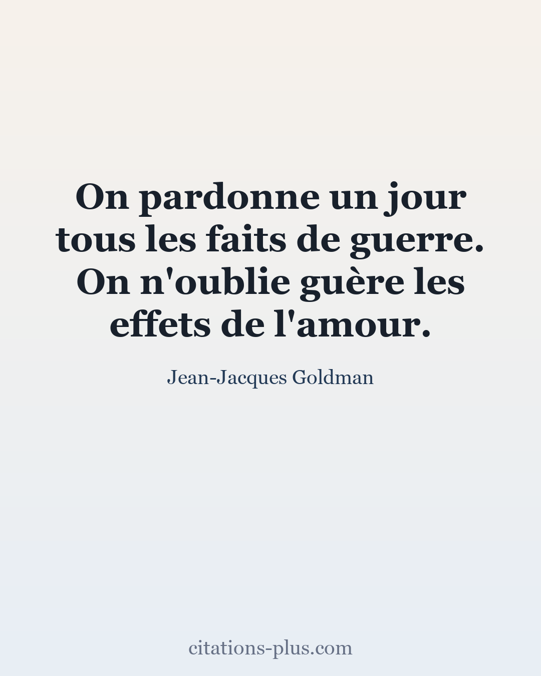 Carte Premium clair — Jean-Jacques Goldman