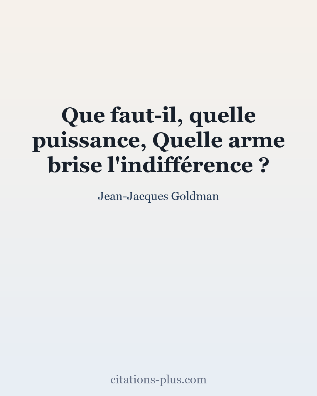 Carte Premium clair — Jean-Jacques Goldman