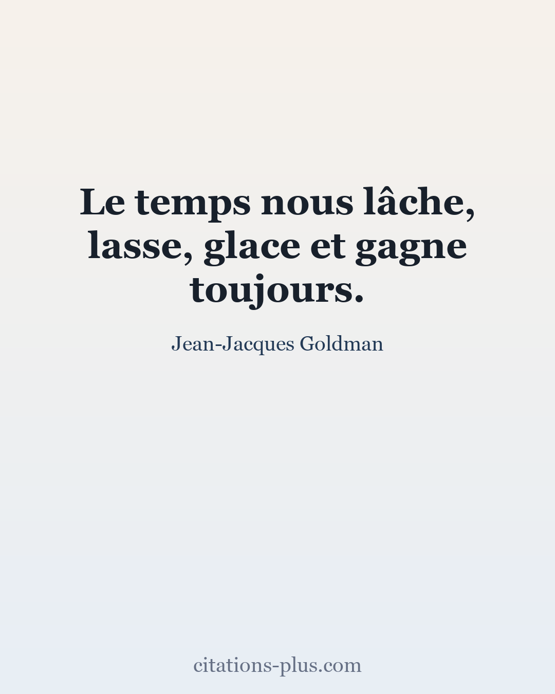 Carte Premium clair — Jean-Jacques Goldman