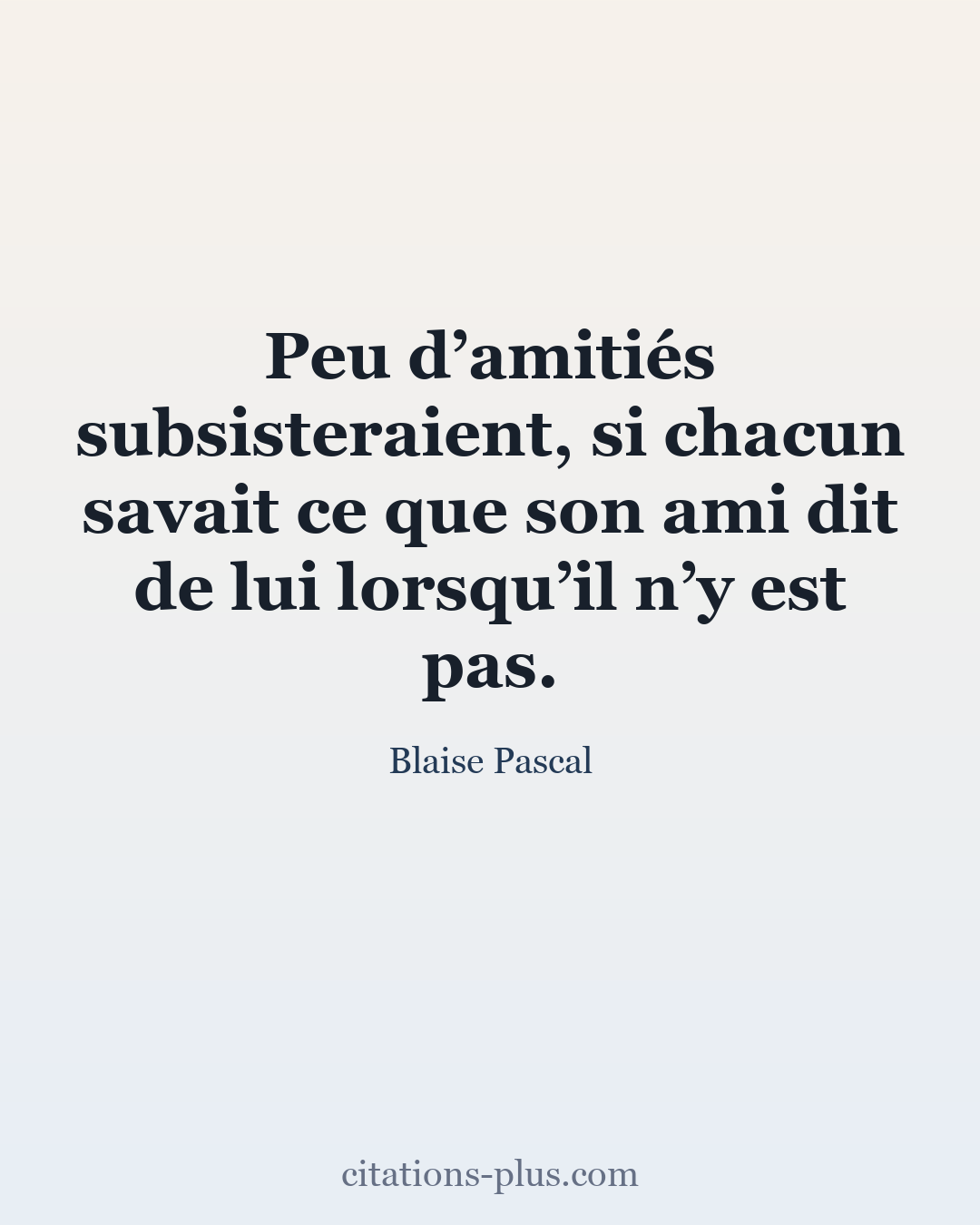 Carte Premium clair — Blaise Pascal