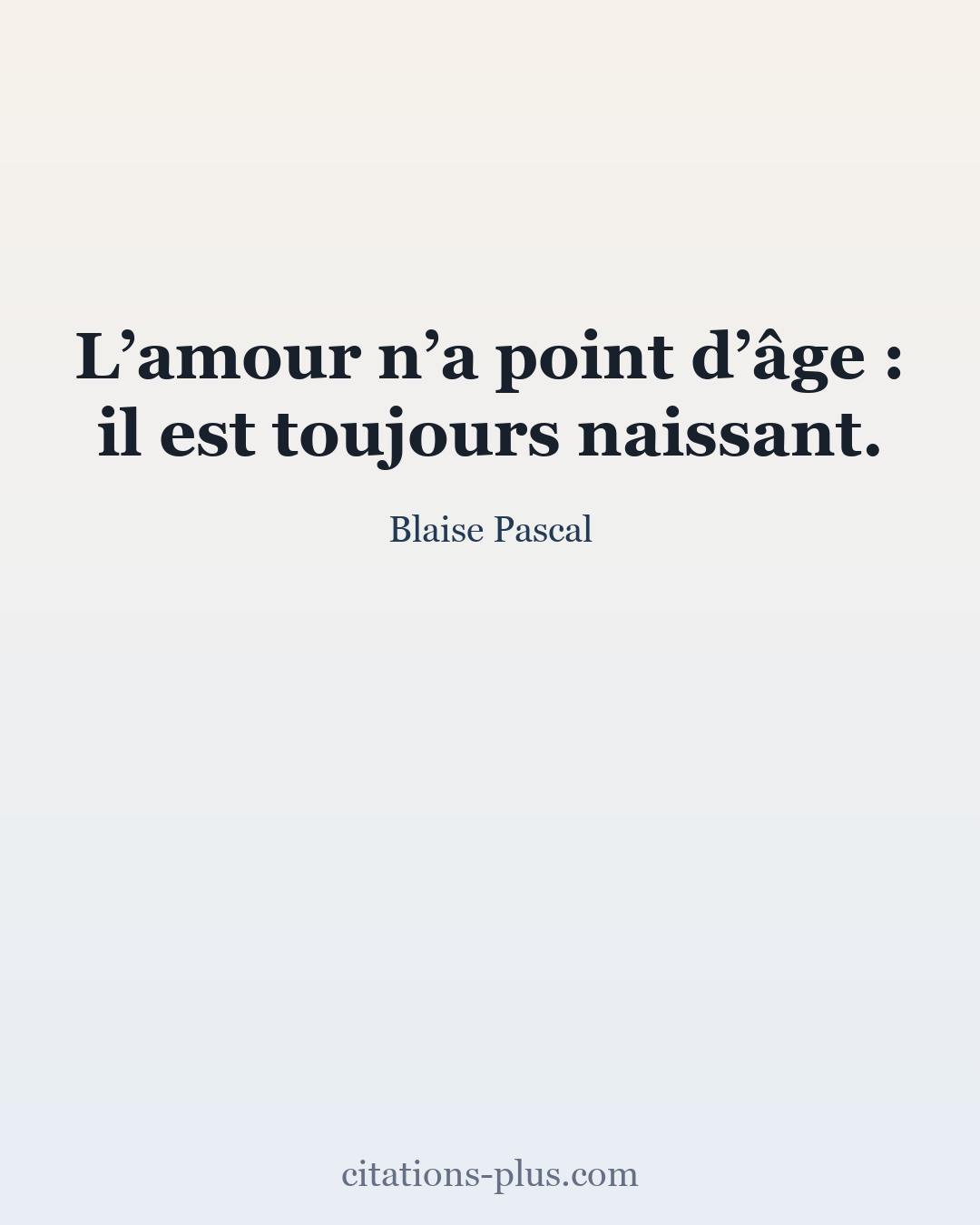 Carte Premium clair — Blaise Pascal