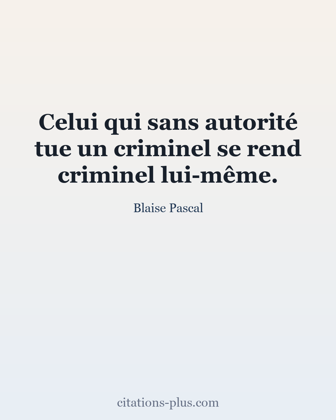 Carte Premium clair — Blaise Pascal