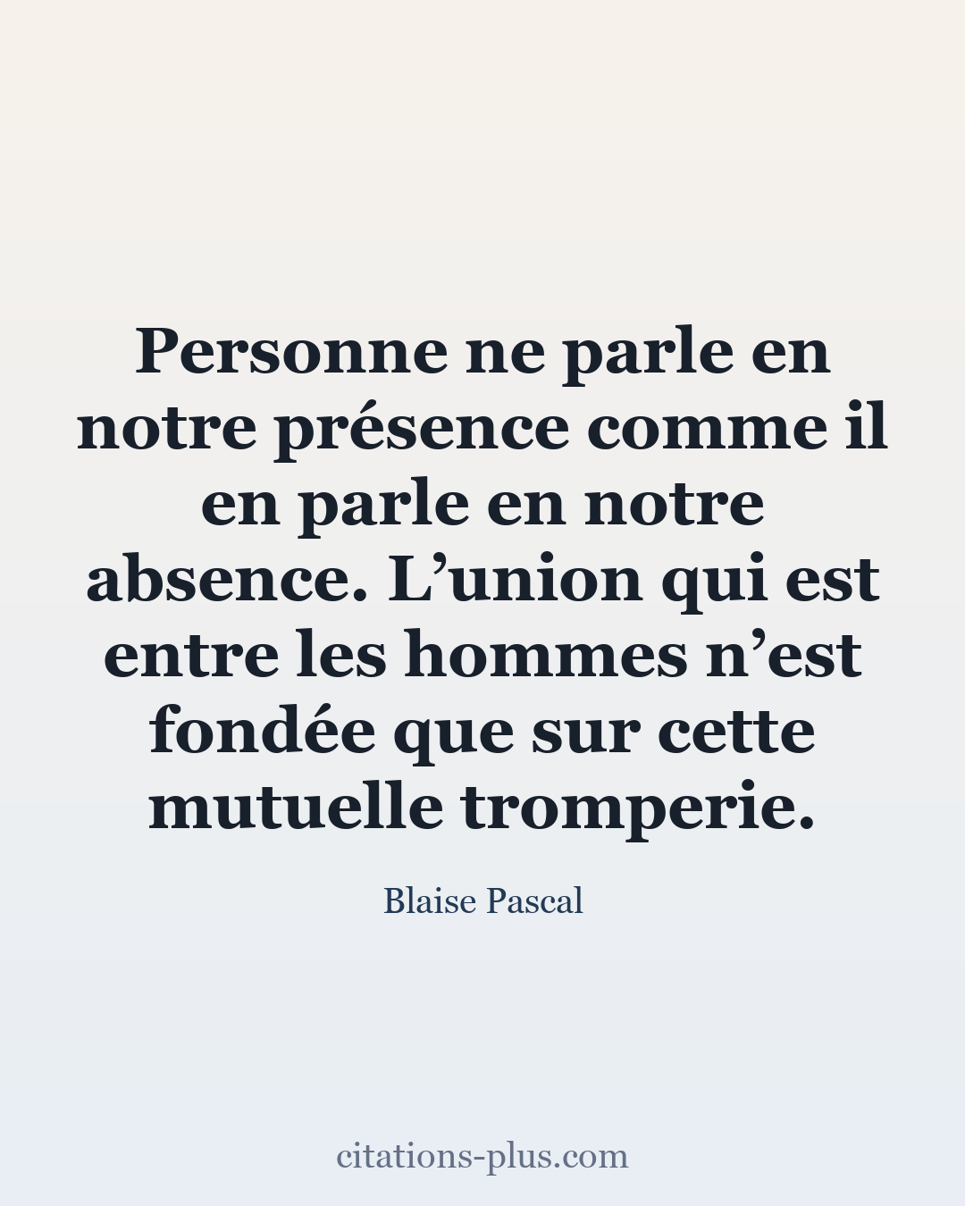 Carte Premium clair — Blaise Pascal