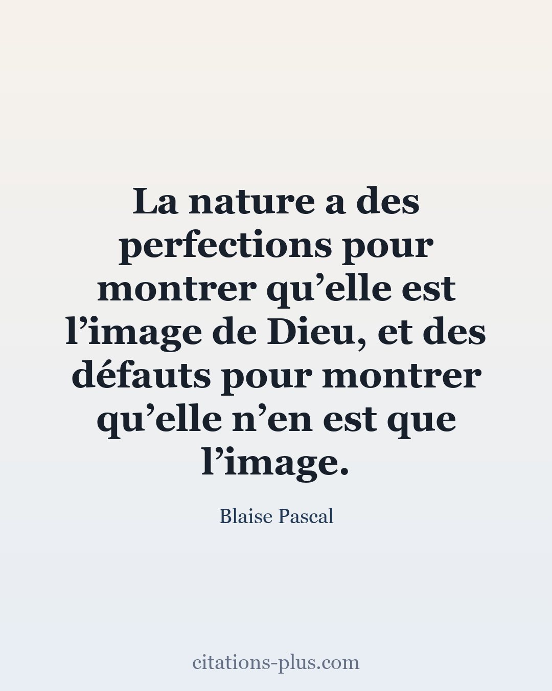 Carte Premium clair — Blaise Pascal