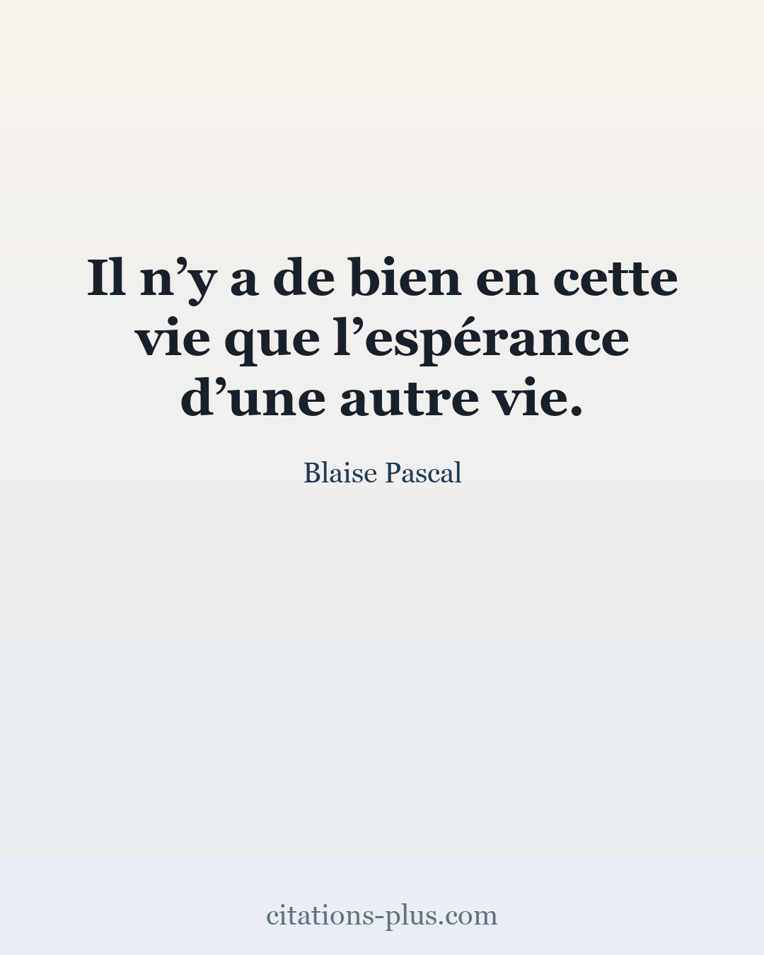 Carte Premium clair — Blaise Pascal