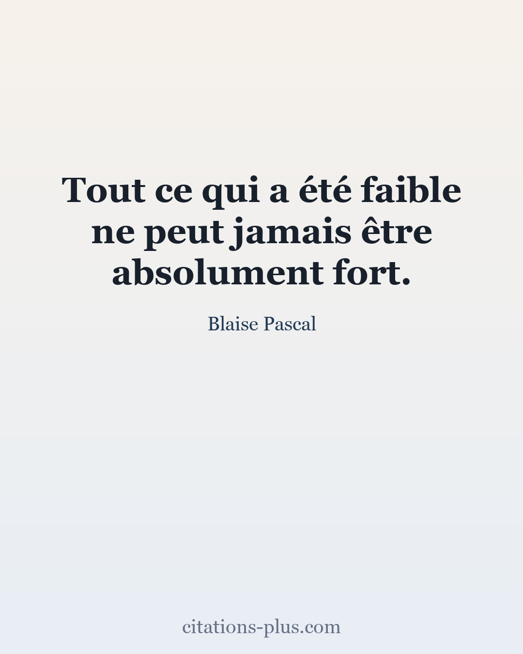 Carte Premium clair — Blaise Pascal