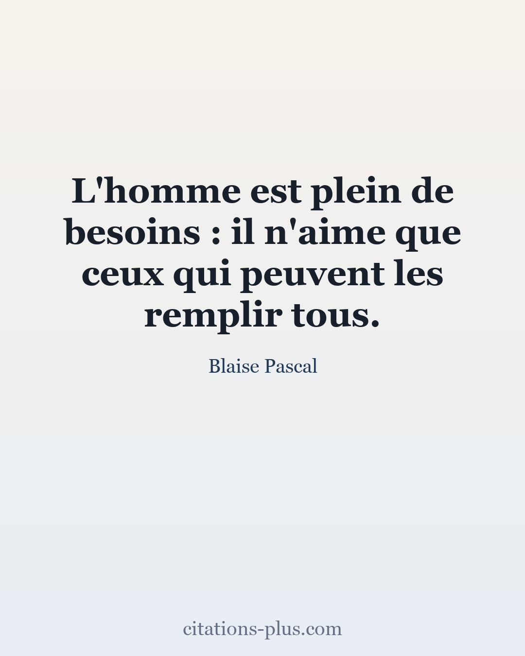 Carte Premium clair — Blaise Pascal