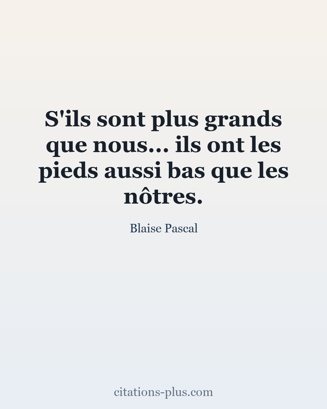 Carte Premium clair — Blaise Pascal