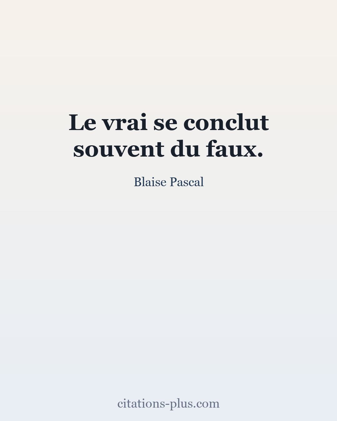 Carte Premium clair — Blaise Pascal