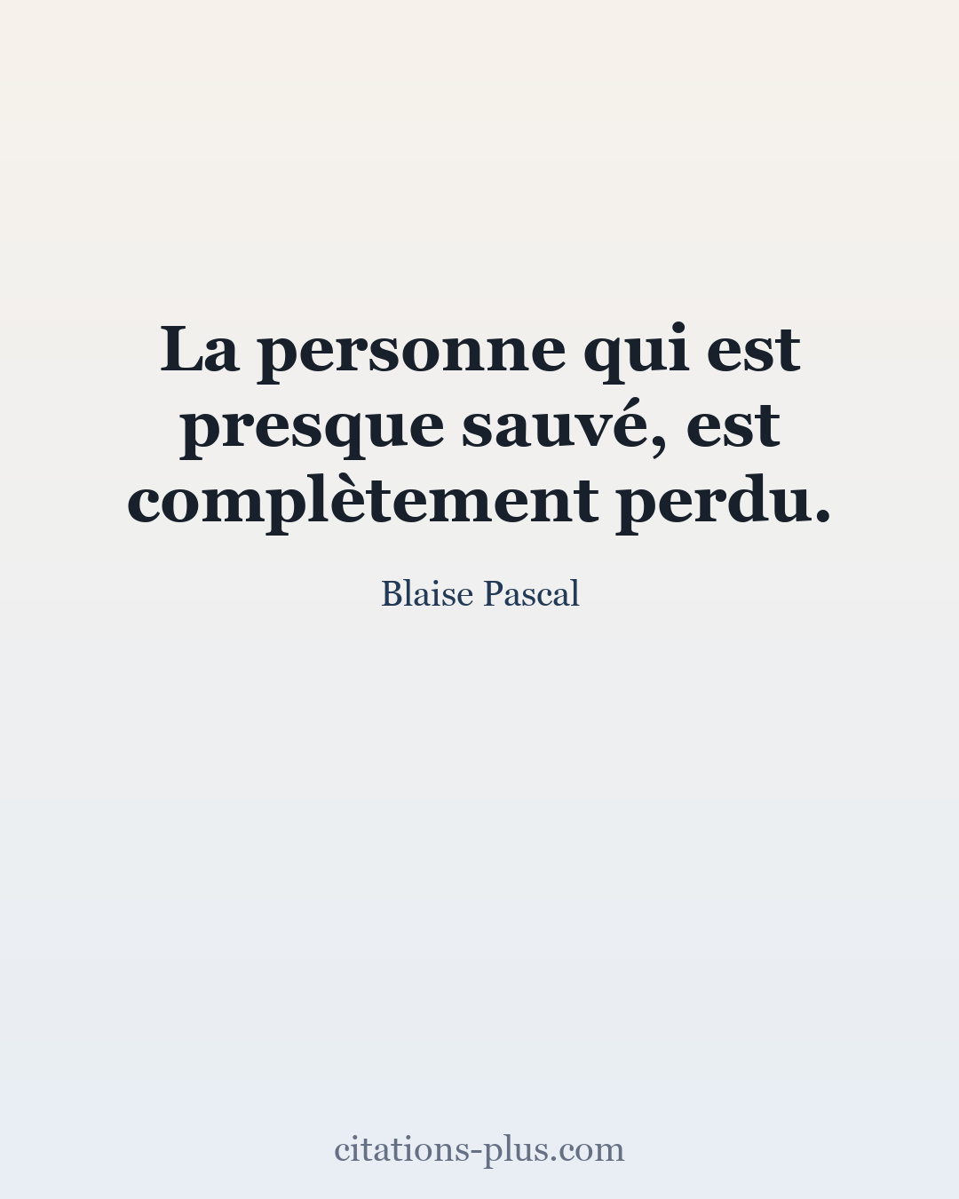 Carte Premium clair — Blaise Pascal
